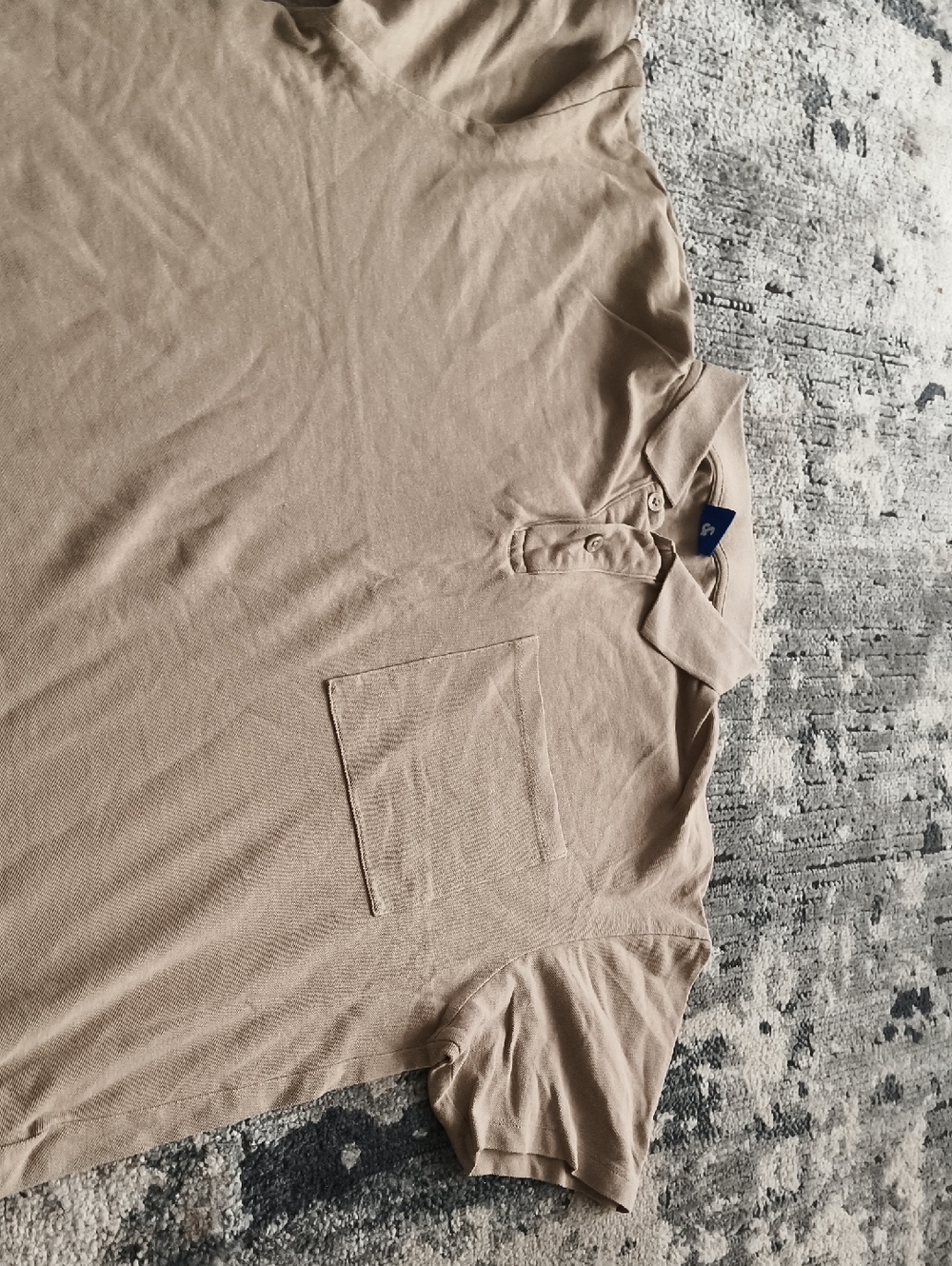 Jack & Jones Beige Short-Sleeve Pocket Polo
